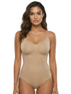 Shapies Brief Bodysuit in beige, front view