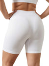 Shapies High Waist Shaping Shorts in white, back view
