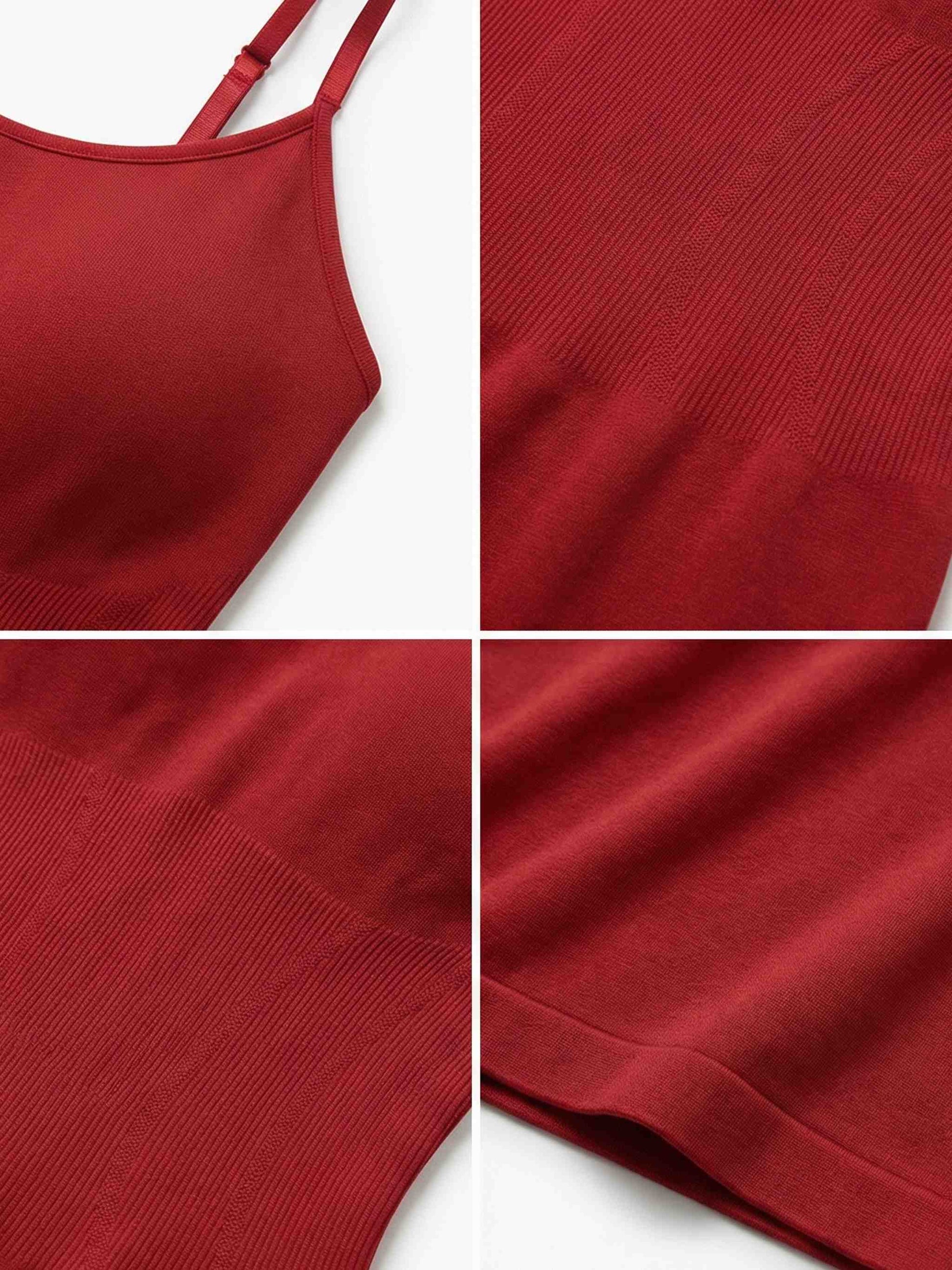 Shapies Shaping Dress in red, close-up detail