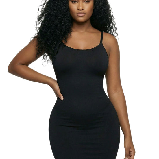 Shapies Shaping Dress in black, front view