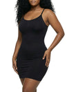 Shapies Shaping Dress in black, three-quarter angle view