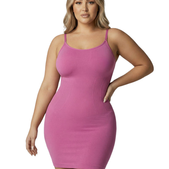 Shapies Shaping Dress in pink, front view