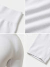 Shapies High Waist Shaping Shorts in white, multi-angle collage